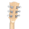 Close-up of Gold Tone GT-500/L left-handed banjitar headstock and Gold Tone logo