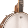 Gold Tone HM-100A High Moon banjo front three-quarter view showing ebony fingerboard and dot-and-moon inlay
