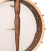 Gold Tone HM-100A High Moon openback banjo back view showing mahogany satin finish and single coordinator rod with dowel