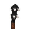 Gold Tone IT-17 left-handed tenor banjo headstock close-up showing ZeroGlide nut and tuners