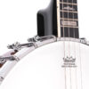 Gold Tone IT-250 Irish tenor banjo front angled view showing vintage-style armrest and chrome hardware