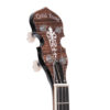 Gold Tone IT-250F/L left-handed Irish tenor banjo headstock showing planetary tuners and C-style buttons