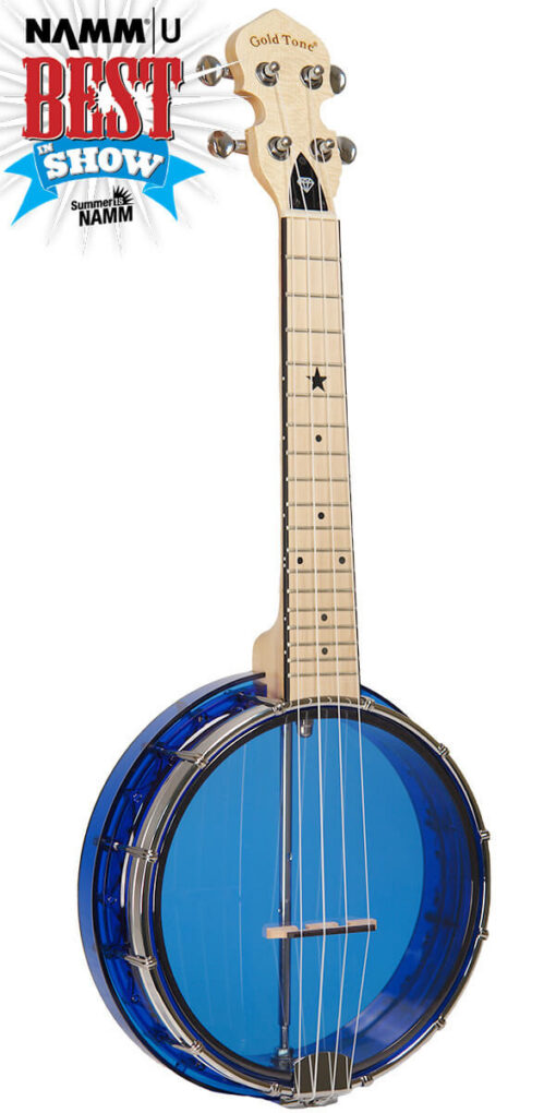 Gold Tone LG-S Little Gem Banjo Ukulele (Sapphire) with Bag