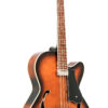 Gold Tone Mandocello front view in Tobacco Sunburst finish with Venetian cutaway body