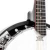 Gold Tone MB-850+ banjolin front view highlighting No-Knot tailpiece and Remo coated head