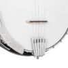 Gold Tone MC-150RP banjo front detail highlighting engraved armrest and chrome brackets