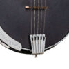 Gold Tone ML-1/L left-handed baritone banjo front view highlighting resonator binding and bracket work