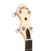 Gold Tone MM-150/L headstock front view — GT planetary tuners and vintage Fairbanks-style design