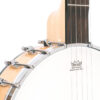 Gold Tone MM-150 banjo front close-up showing chrome hardware and notched tension hoop