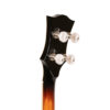 Gold Tone OB-2AT headstock front view with bowtie button tuners and bone nut