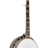 Gold Tone OB-250 Orange Blossom banjo front view in vintage brown finish with hard shell case