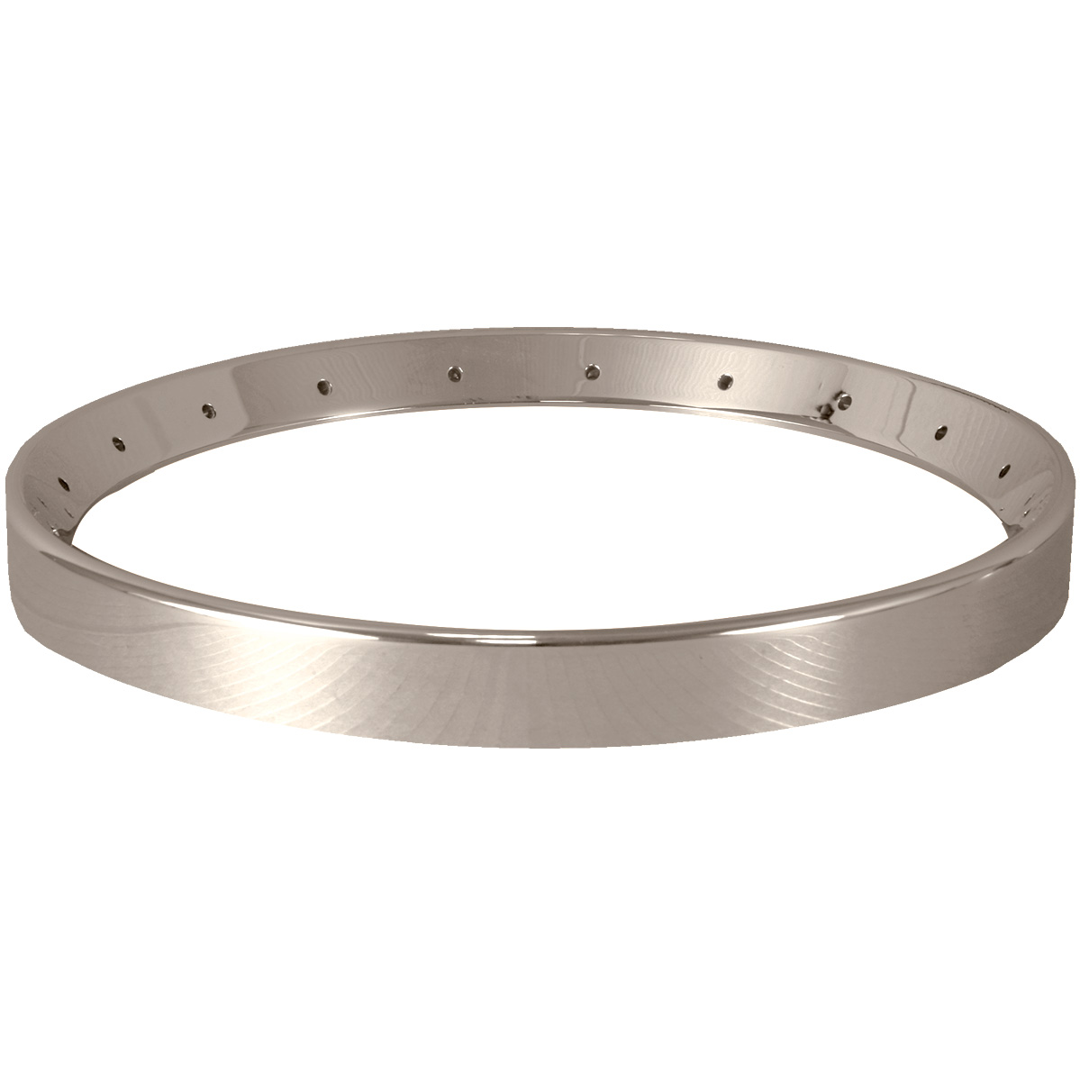 Gold Tone OB-250+ TP JLS #12 bell brass tone ring — 20-hole flat-top long-skirt bell brass ring close-up
