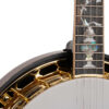 Gold Tone OB-300 left-handed banjo front view highlighting modified Tree of Life fingerboard inlay