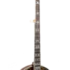 Gold Tone OB-Grandee Flying Eagle banjo neck detail showing Flying Eagle inlay on ebony fingerboard