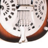 Gold Tone PBB/L Left-Handed Resonator Bass Guitar front detail showing resonator cover and body finish