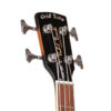 Gold Tone PBB resonator bass headstock front view showing sealed bass tuners and Gold Tone logo