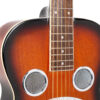 Gold Tone PBR-CA resonator guitar front view highlighting high-gloss tobacco sunburst finish