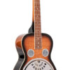 Gold Tone PBS/L left-handed squareneck resonator guitar front view in tobacco sunburst finish