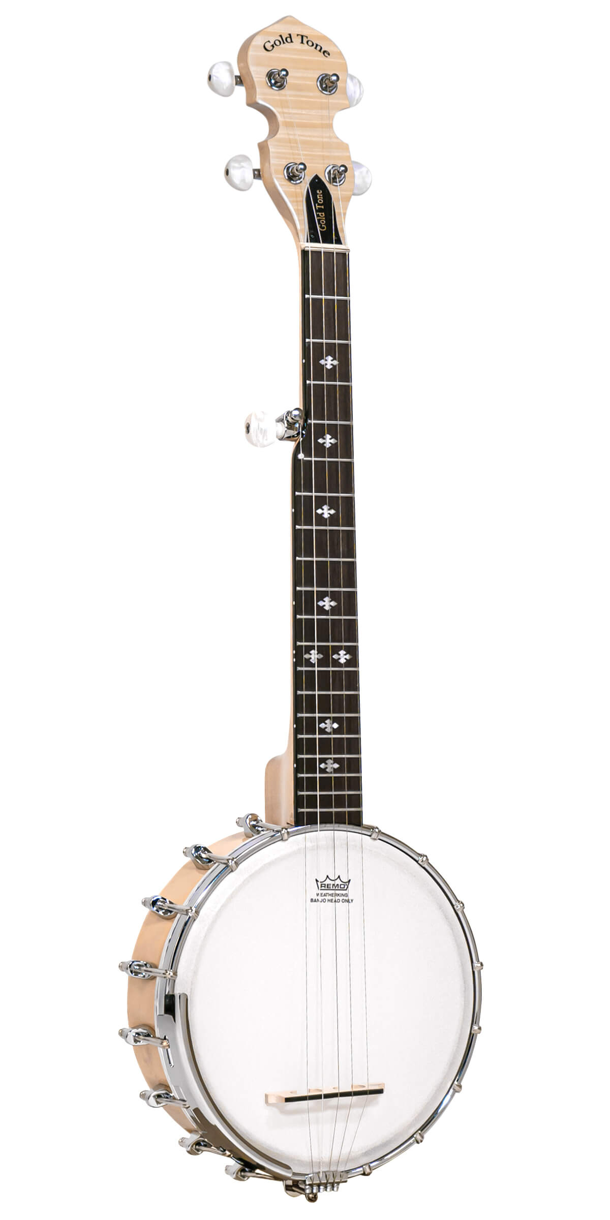 Gold Tone compact banjo front view showing travel-friendly design
