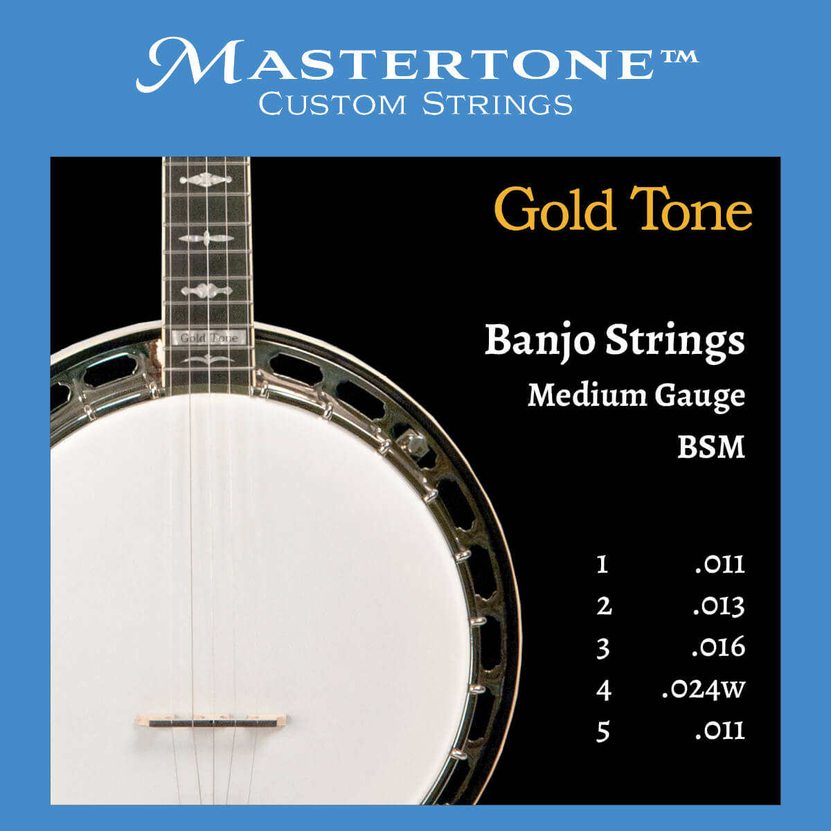 Gold Tone mini banjo front view showing lightweight construction