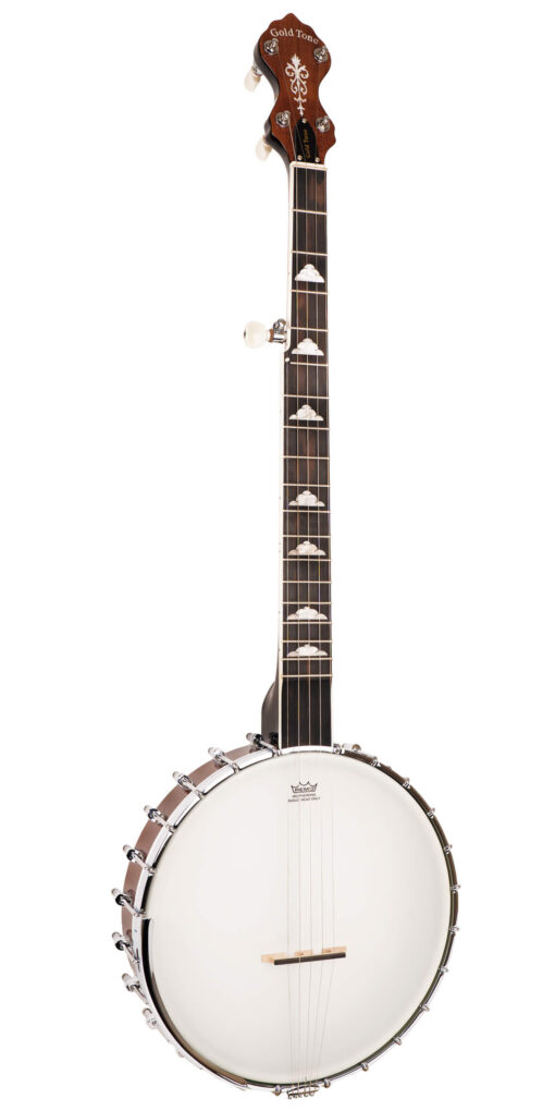Gold Tone WL-250/L Mastertone White Ladye Banjo with Case (Left-Handed)