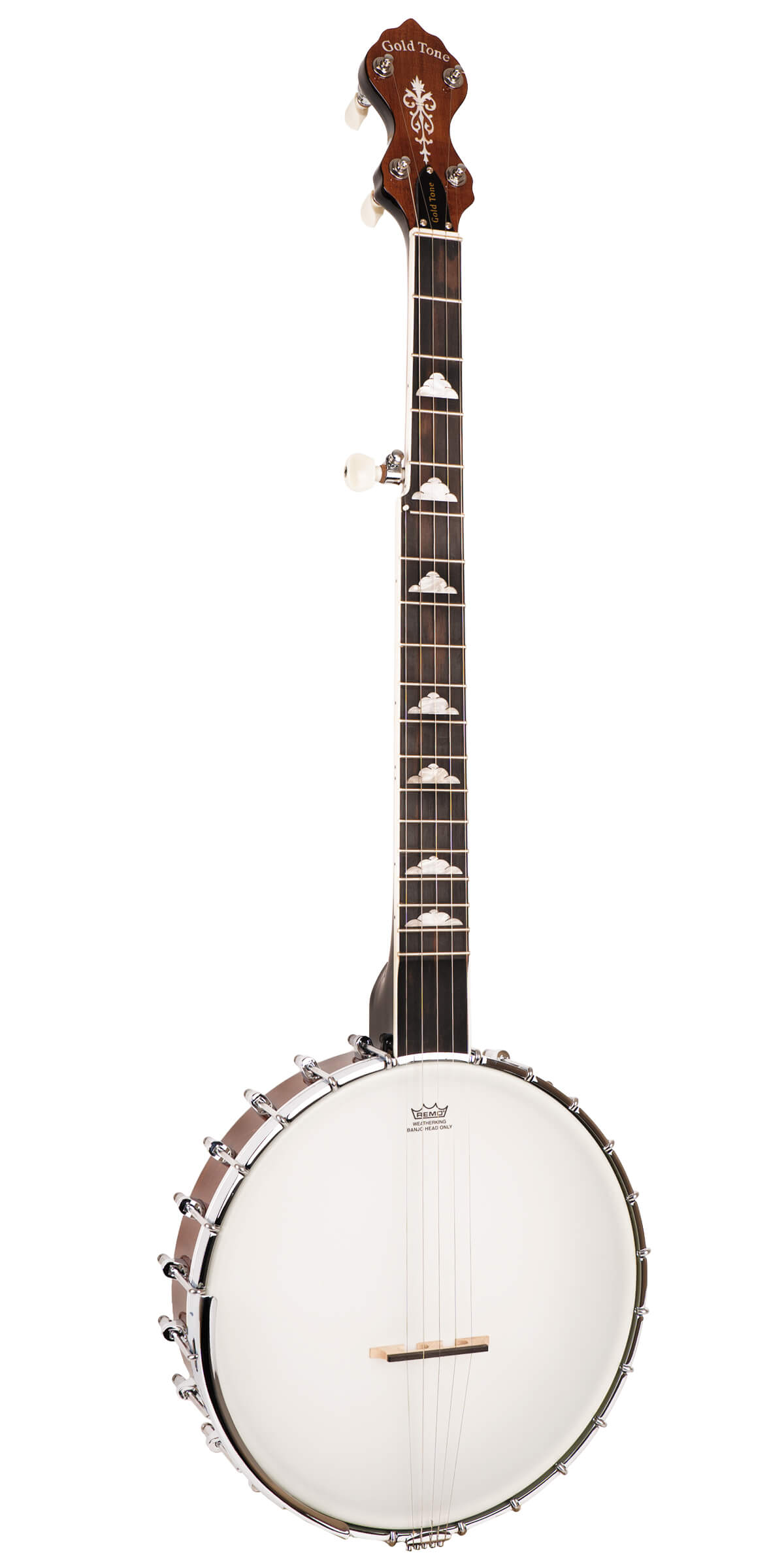 Gold Tone WL-250/L Mastertone White Ladye Banjo with Case (Left-Handed)