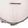 Gold Tone WL-250 White Ladye banjo front angle view with No-Knot tailpiece and vintage-style armrest