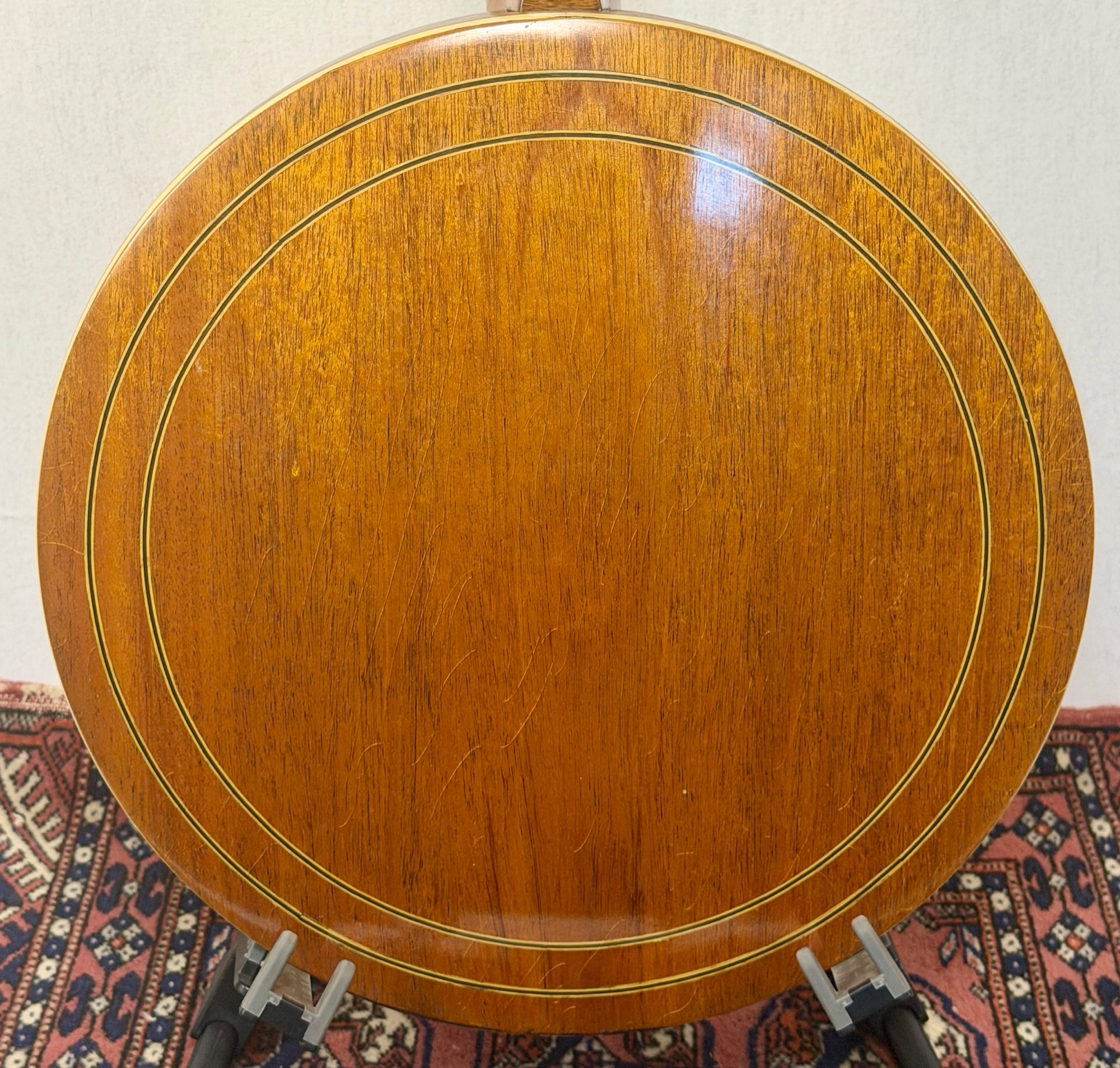 Salstrom B5-C banjo 14-inch mahogany resonator back with concentric ring binding