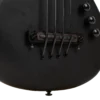 Gold Tone ME-BassFL Black Edition fretless matte black 23-inch scale electric MicroBass front view detail