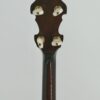 Detail of the Huber Truetone Custom 625-13 curly maple Granada resonator back with figured grain and double marquetry purfling rings Detail of the figured curly maple Granada resonator back and marquetry rings on the Huber Truetone Custom 625-13.