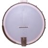 Front view of the Deering Goodtime Americana banjo pot, showing the 12-inch Renaissance head, bridge, and Goodtime tailpiece.