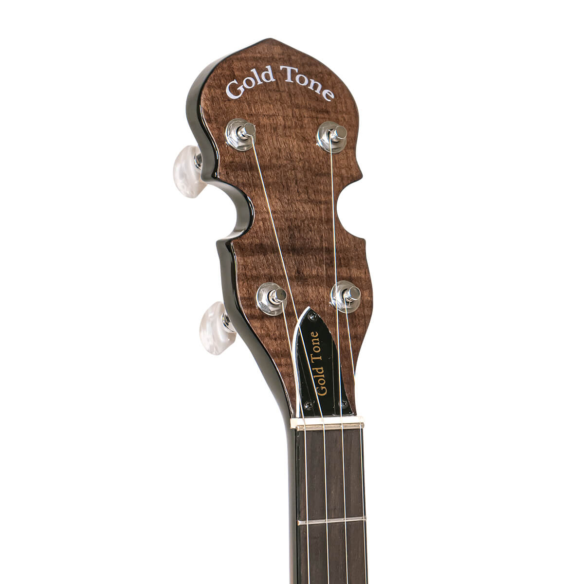 Gold Tone CC-100R+ banjo headstock with sealed tuners
