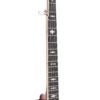 Gold Tone OB-3RF banjo neck detail showing radiused rosewood fingerboard and vintage inlay