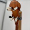 Back of the fiddle-shaped peghead and tuners on a GTR Hearts and Flowers banjo