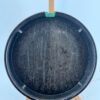 Interior of the mahogany resonator on a 1970s GTR banjo