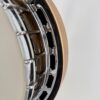 Two-piece flange and tension hoop profile on an Iida-made GTR banjo