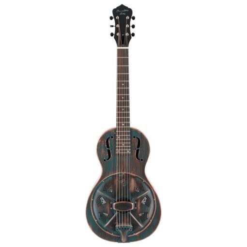 Recording King RM-993-VG Swamp Dog Parlor Vintage Green Resonator Guitar