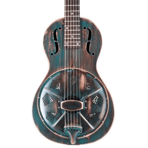 Recording King RM-993-VG Swamp Dog Parlor Vintage Green Resonator Guitar