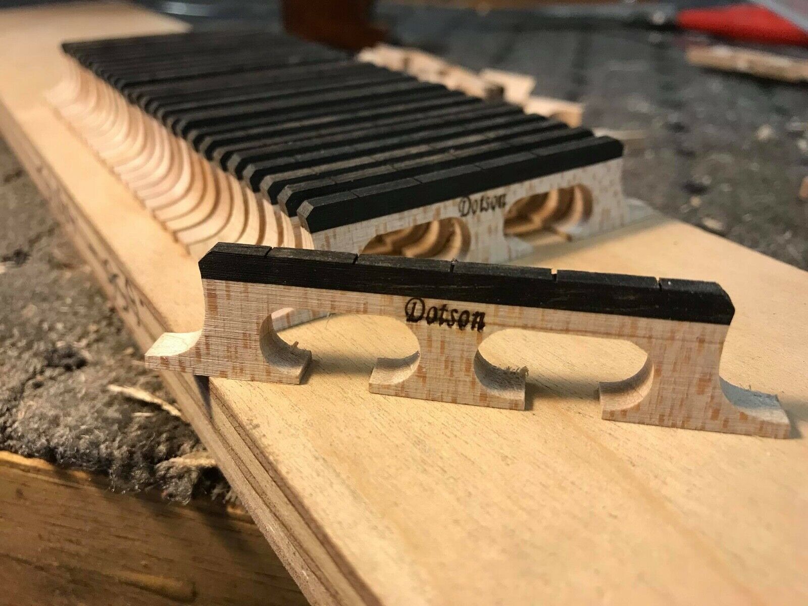 Dotson Old Wood Air-Dried Banjo Bridge