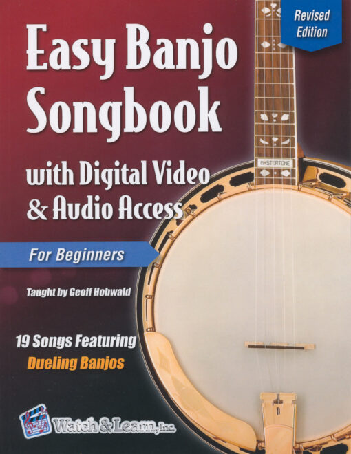 Easy Banjo Songbook for Beginners by Geoff Hohwald cover