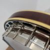 Bound curly maple resonator and nickel hardware on a Crafters of Tennessee Maple Classic banjo