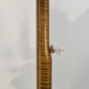 Curly maple neck back and geared fifth string tuner on a Crafters of Tennessee Maple Classic banjo