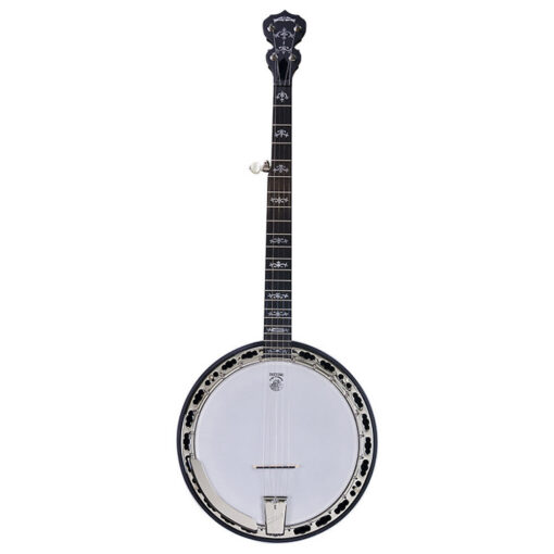Deering Sierra maple banjo, straight-on front view