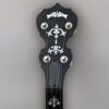 Deering Sierra banjo peghead with Deering inlay