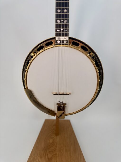 Gibson Earl Scruggs Golden Deluxe pot with gold flange and engraved De Luxe tailpiece