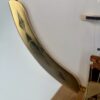 Engraved gold armrest on a 1992 Gibson Earl Scruggs Golden Deluxe, showing honest wear