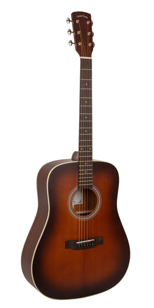 Gold Tone GT-Dread-BR All Solid Wood Acoustic-Electric Dreadnought Guitar – Tobacco Burst