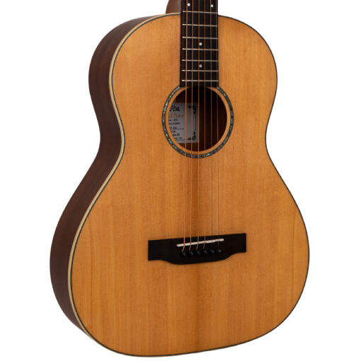 Alternative view of Gold Tone GT-Parlor-NA Acoustic-Electric Parlor Guitar with Bag – Satin Natural