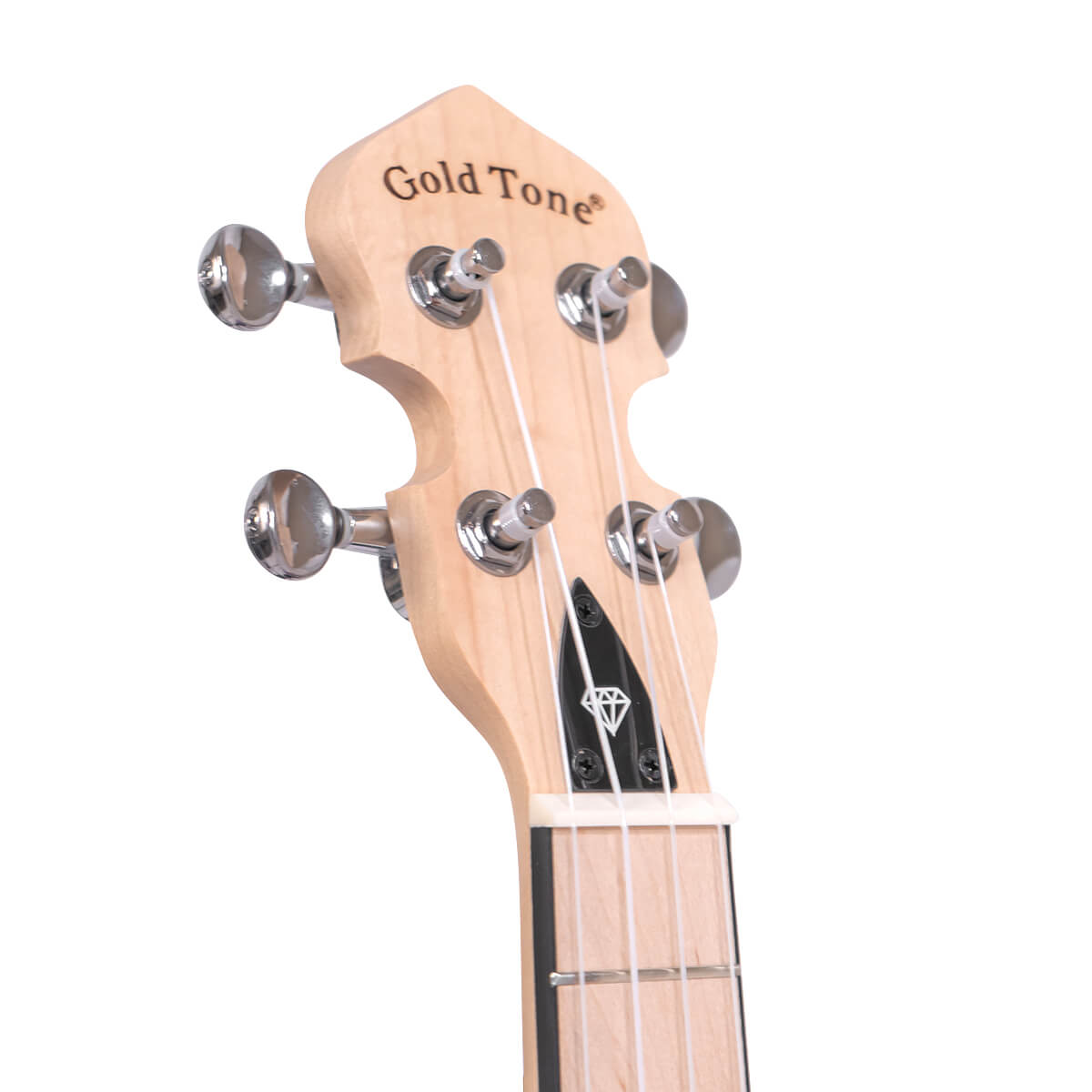 Gold Tone LGLT-A Lightup Little Gem Amethyst See-Through Banjo Ukulele with Gig Bag - Image 6