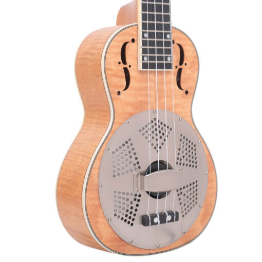 Alternative view of Gold Tone ResoMaple Tenor-Scale Curly Maple Resonator Ukulele with Gig Bag